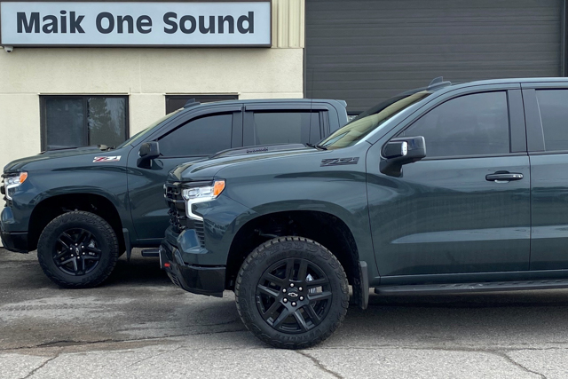 2025 Chevrolet Trucks with professional window tint in North Bay